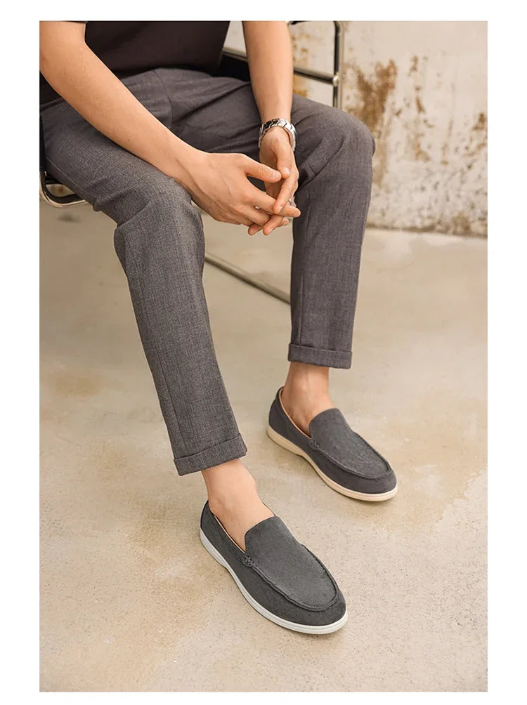 Men's Suede Loafers – Classic British Style | Lightweight & Comfortable Driving Shoes