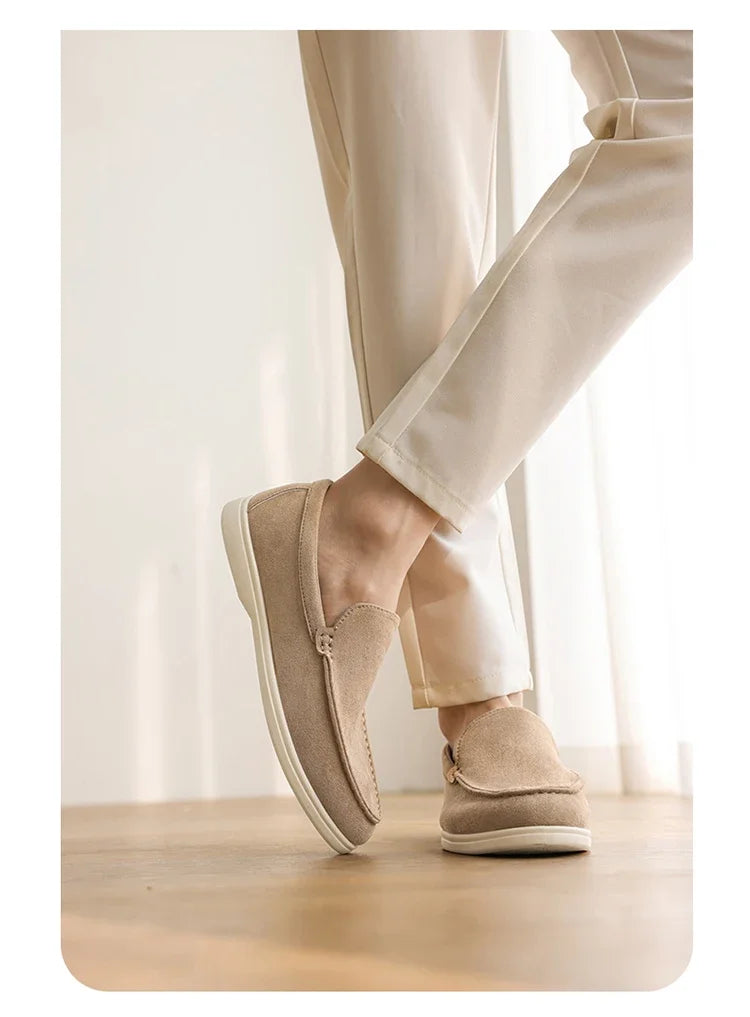 Men's Suede Loafers – Classic British Style | Lightweight & Comfortable Driving Shoes