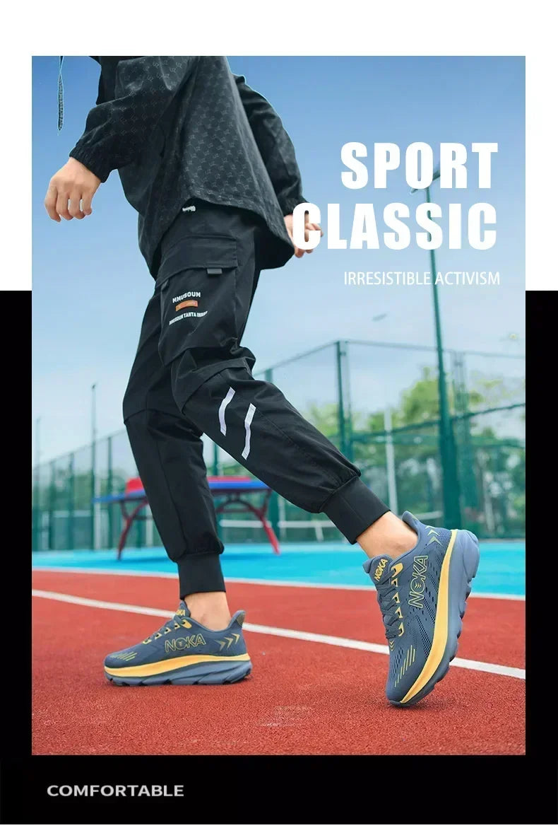 Men’s Luxury Running Shoes – Breathable Mesh, Non-Slip Cushioning | Outdoor & Off-Road Trainers for Jogging & Racing