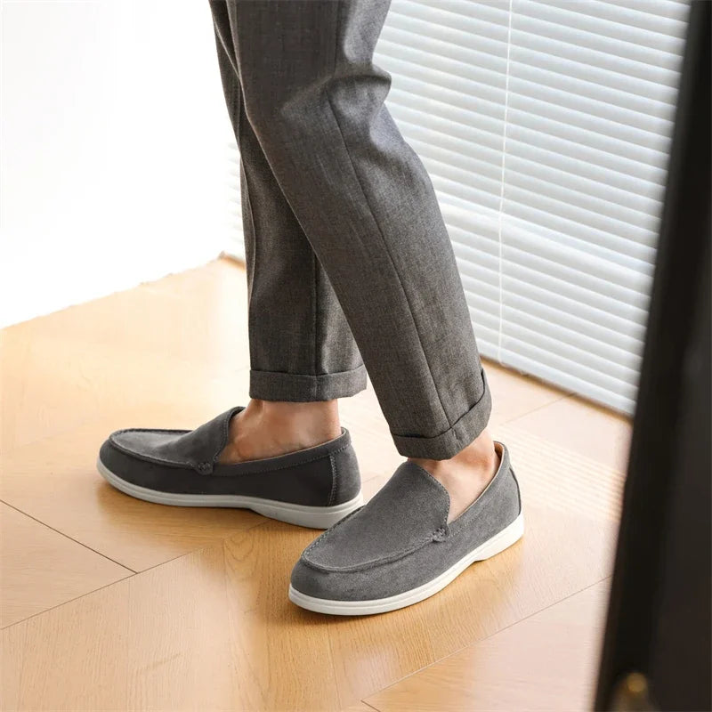 Men's Suede Loafers – Classic British Style | Lightweight & Comfortable Driving Shoes