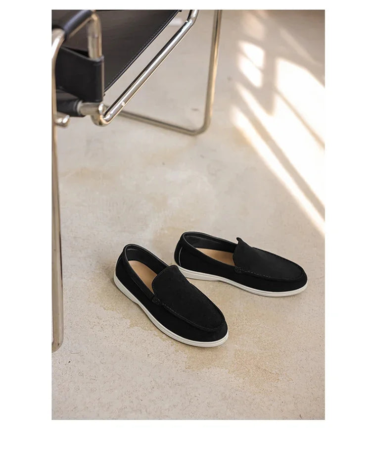 Men's Suede Loafers – Classic British Style | Lightweight & Comfortable Driving Shoes