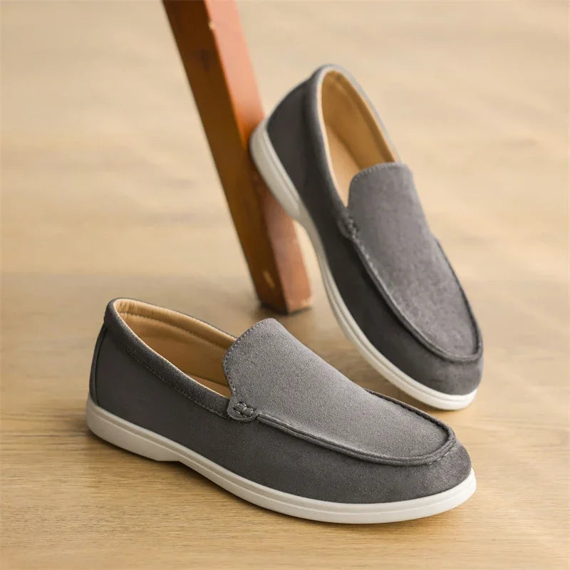 Men's Suede Loafers – Classic British Style | Lightweight & Comfortable Driving Shoes