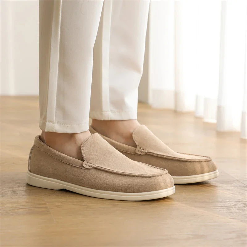 Men's Suede Loafers – Classic British Style | Lightweight & Comfortable Driving Shoes