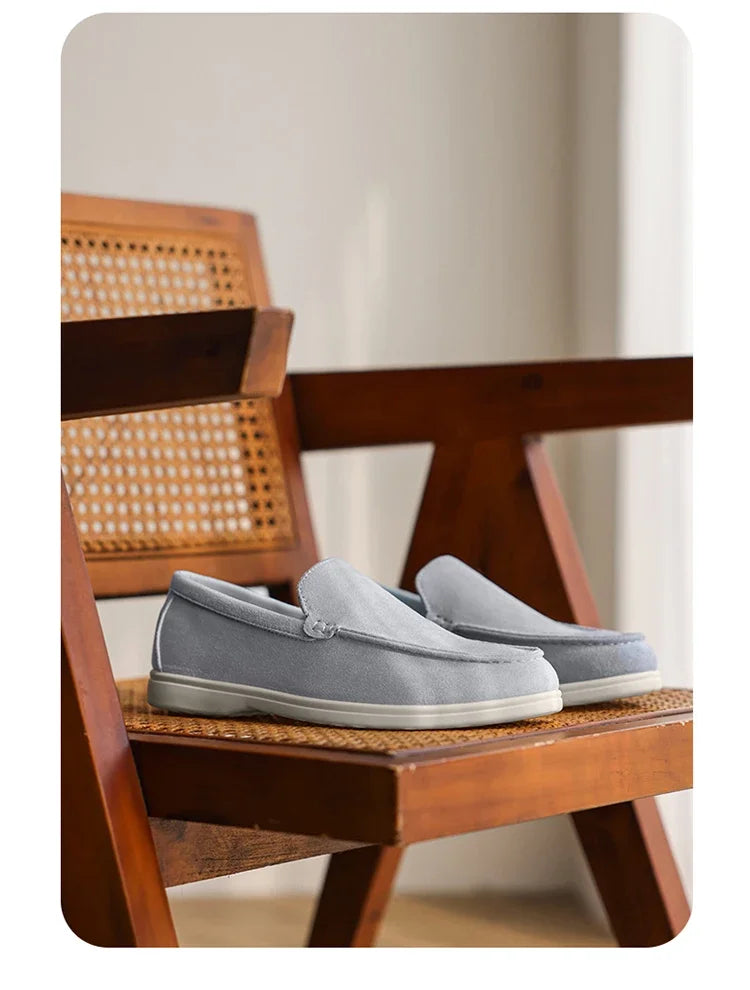 Men's Suede Loafers – Classic British Style | Lightweight & Comfortable Driving Shoes