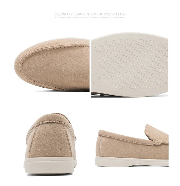 Men's Suede Loafers – Classic British Style | Lightweight & Comfortable Driving Shoes