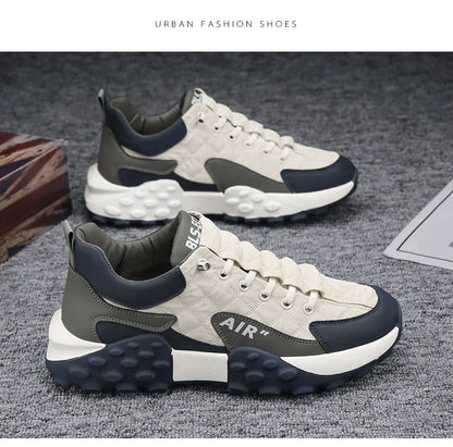 Men's Fashion Sneakers – Thick Sole & Anti-Slip Grip