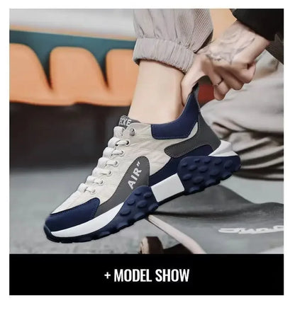 Men's Fashion Sneakers – Thick Sole & Anti-Slip Grip