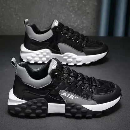 Men's Fashion Sneakers – Thick Sole & Anti-Slip Grip