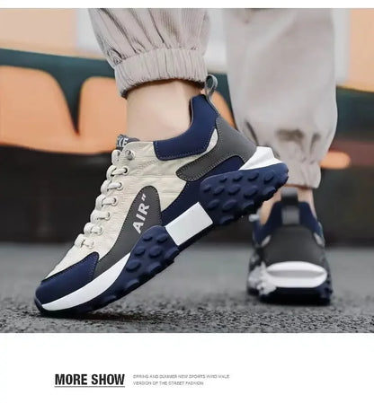 Men's Fashion Sneakers – Thick Sole & Anti-Slip Grip