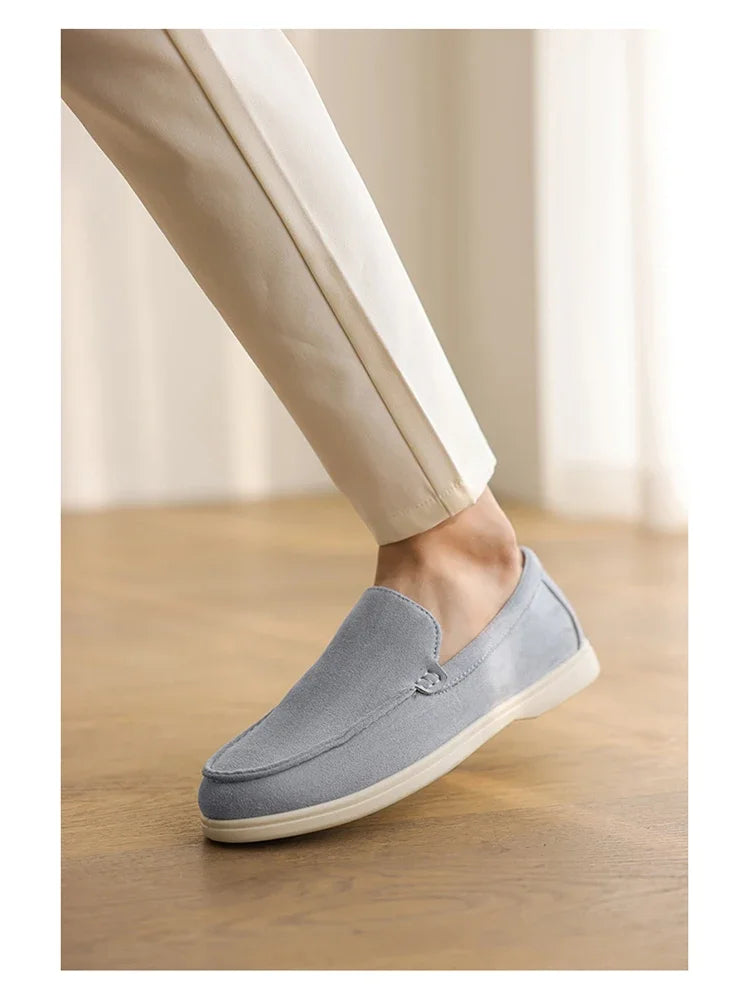 Men's Suede Loafers – Classic British Style | Lightweight & Comfortable Driving Shoes