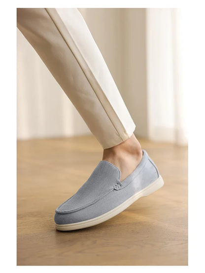 Men's Suede Loafers – Classic British Style | Lightweight & Comfortable Driving Shoes