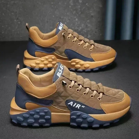 Men's Fashion Sneakers – Thick Sole & Anti-Slip Grip