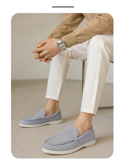 Men's Suede Loafers – Classic British Style | Lightweight & Comfortable Driving Shoes