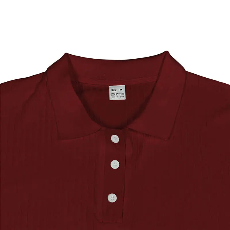 2024 Summer Knit Men’s Polo Shirt – Business Casual Striped Henry Short Sleeve for Comfort & Style