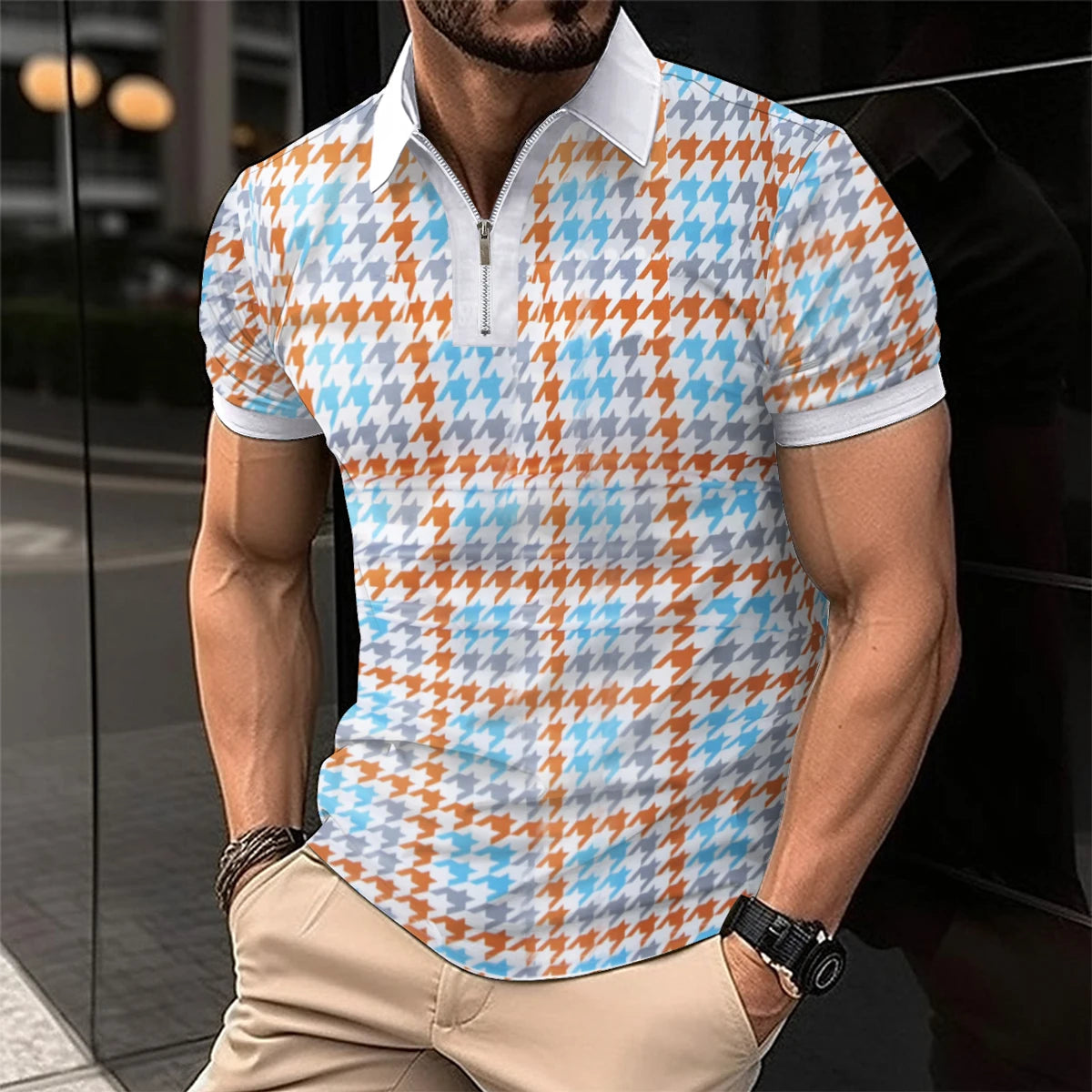 2025 New Men’s Polo Shirt – Business Casual, Short Sleeve, Fashionable Summer Essential