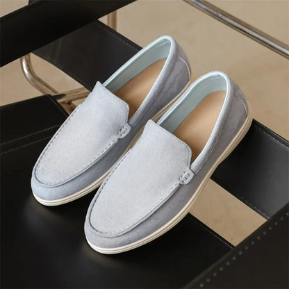 Men's Suede Loafers – Classic British Style | Lightweight & Comfortable Driving Shoes