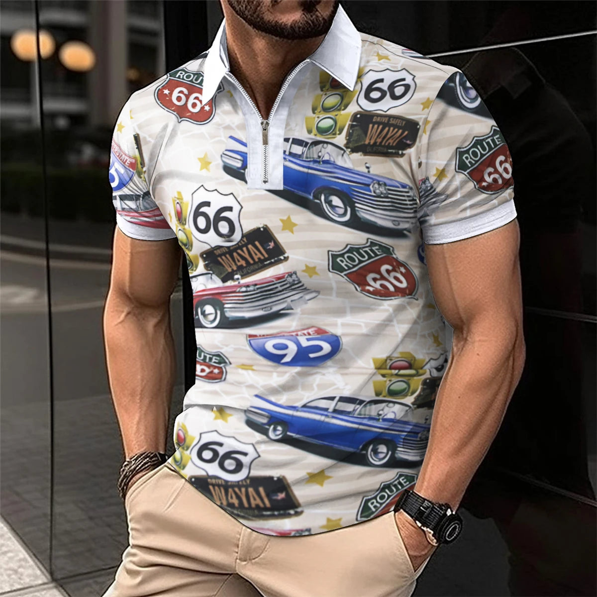2025 New Men’s Polo Shirt – Business Casual, Short Sleeve, Fashionable Summer Essential