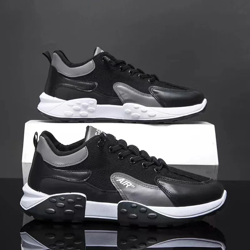 Men's Fashion Sneakers – Thick Sole & Anti-Slip Grip