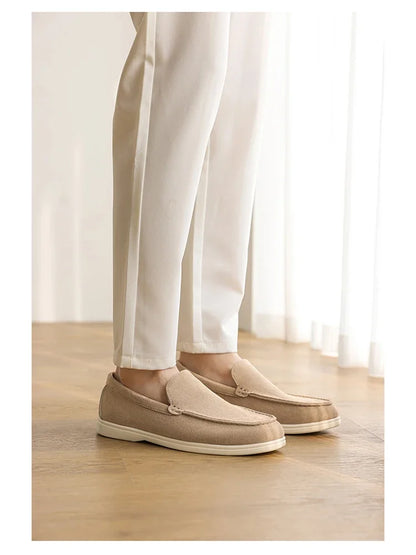 Men's Suede Loafers – Classic British Style | Lightweight & Comfortable Driving Shoes