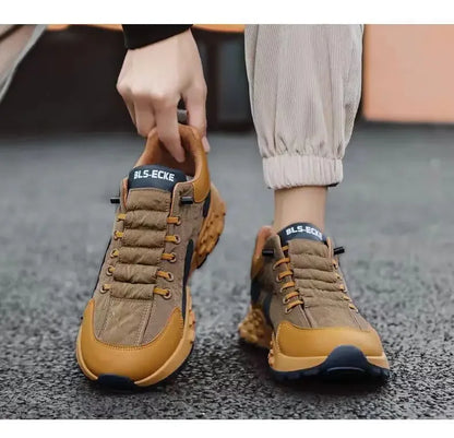 Men's Fashion Sneakers – Thick Sole & Anti-Slip Grip