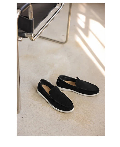 Men's Suede Loafers – Classic British Style | Lightweight & Comfortable Driving Shoes