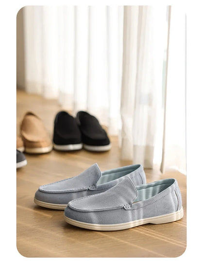 Men's Suede Loafers – Classic British Style | Lightweight & Comfortable Driving Shoes