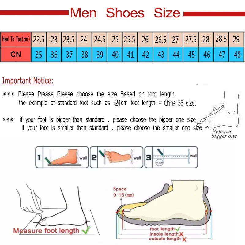 Men's Fashion Sneakers – Thick Sole & Anti-Slip Grip