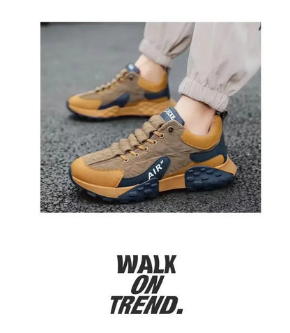 Men's Fashion Sneakers – Thick Sole & Anti-Slip Grip