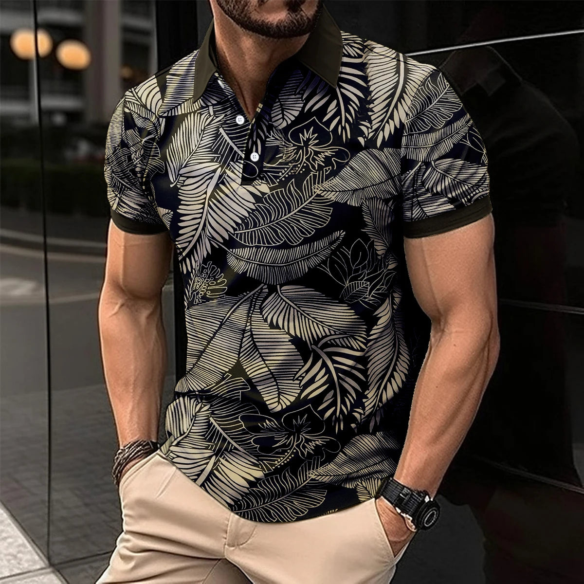 2025 New Men’s Polo Shirt – Business Casual, Short Sleeve, Fashionable Summer Essential