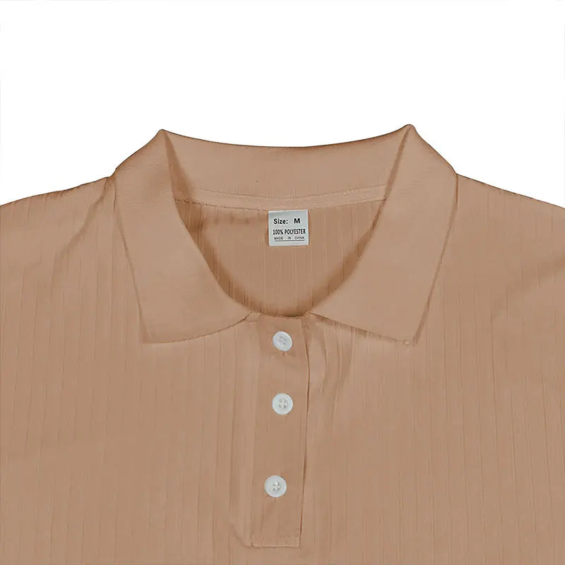 2024 Summer Knit Men’s Polo Shirt – Business Casual Striped Henry Short Sleeve for Comfort & Style